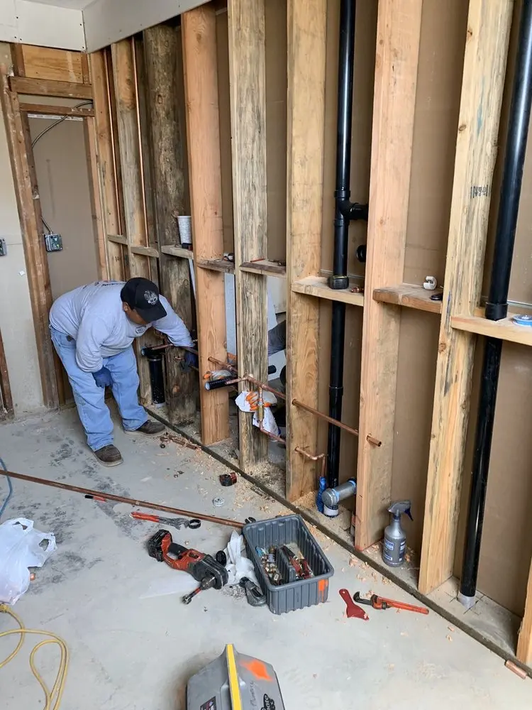 Commercial rough-in plumbing for Gas Line Repair in East Worthington